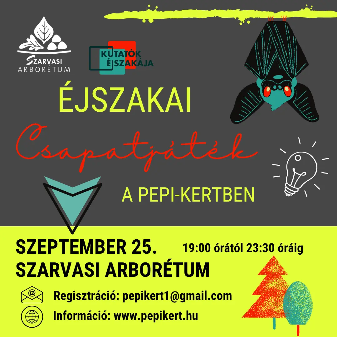 Éjszakai csapatjáték — Szarvasi Arborétum, Szarvas