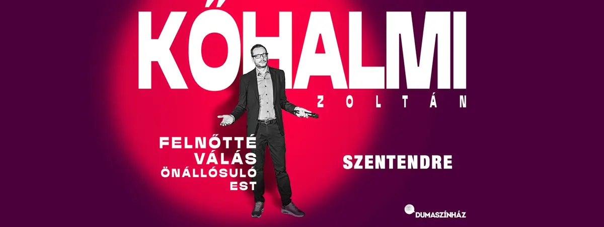 FELNŐTTÉ VÁLÁS Kőhalmi Zoltán önállósuló estje — Hamvas Béla Könyvtár, Szentendre
