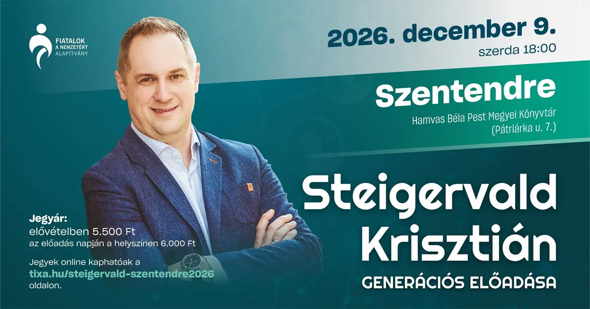 STEIGERVALD KRISZTIÁN generációs előadása — Hamvas Béla Könyvtár, Szentendre