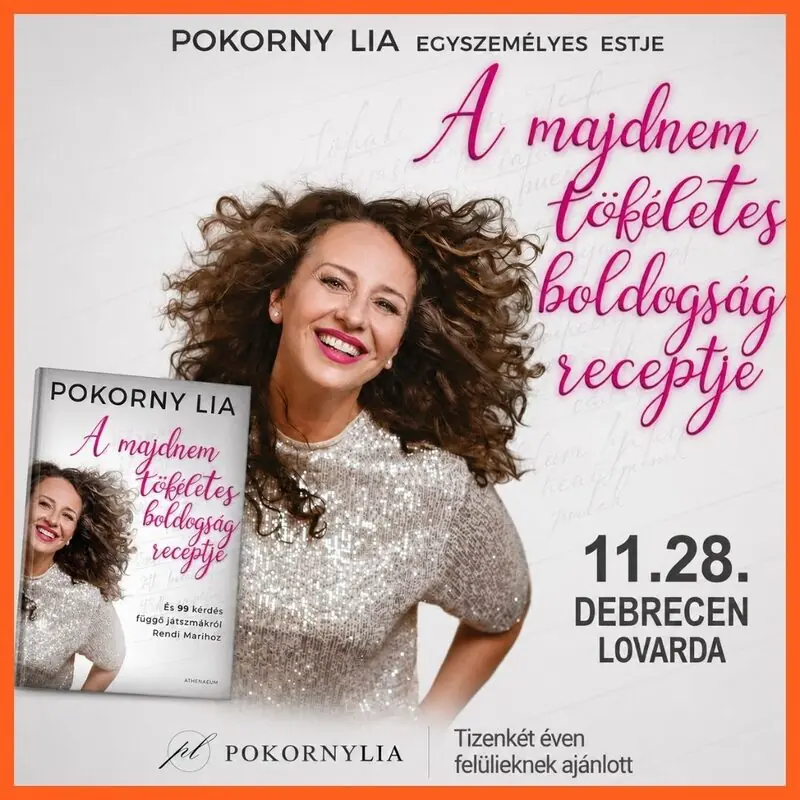 The recipe for almost perfect happiness – Lia Pokorny's One-Woman Show — Lovarda, Debrecen