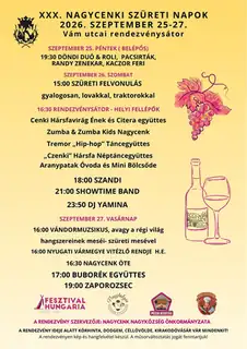 XXX. NAGYCENKI SZÜRETI NAPOK