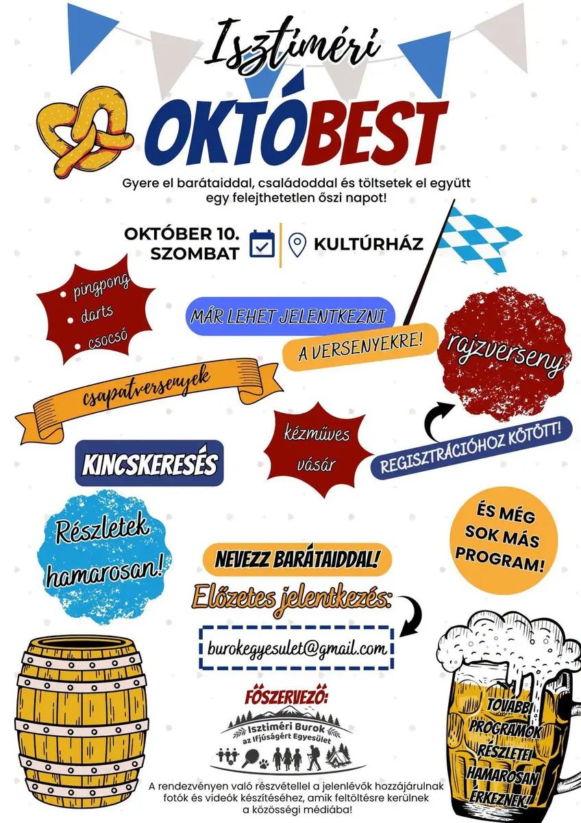 Meghívó Isztiméri Októbestre — Isztimér, Isztimér