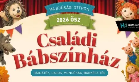 2026_CSALÁDI BÁBSZÍNHÁZ - A három kismalac - Együtt még a farkas eszén is túljárnak a malackák — Hírös Agóra, Kecskemét
