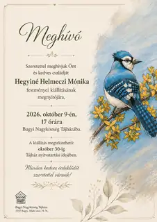 Hegyiné Helmeczi Mónika festményei kiállításának megnyitója