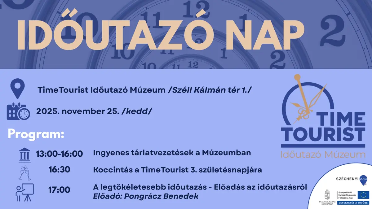 Időutazó nap — Timetourist - Időutazó Múzeum, Szentgotthárd