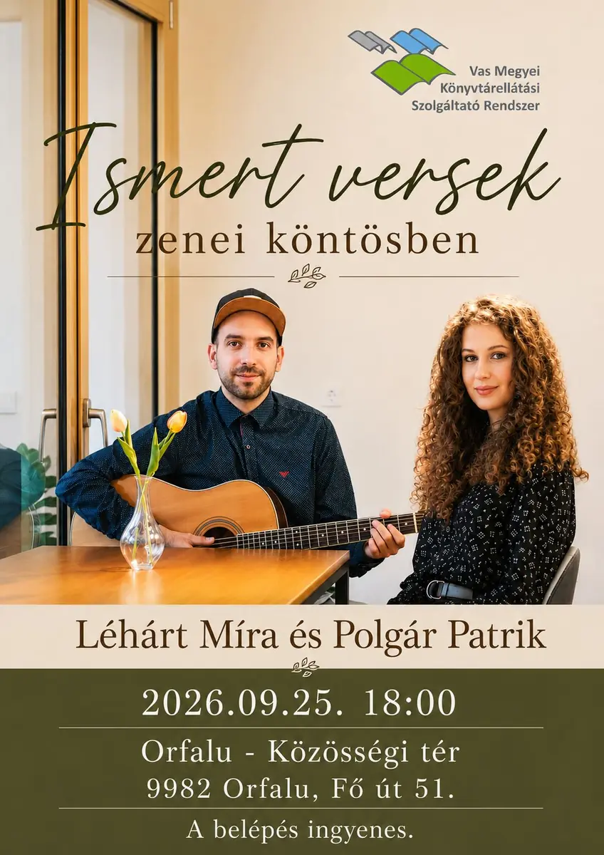 🎶 Ismert versek zenei köntösben 🎶 — Szentgotthárdi Móra Ferenc Városi Könyvtár És Múzeum, Szentgotthárd