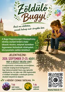 Zöldülő Bugyi regisztráció
