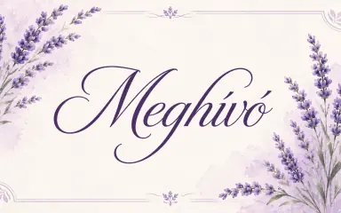 Meghívó a Levendula 60+ Idősek Világnapja alkalmából rendezett ünnepségre · Szántóföld Utcai Sporttelep, Budapest