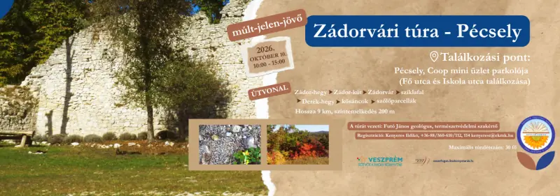 Zádorvári túra (múlt – jelen – jövő) – Pécsely — Eötvös Károly Megyei Könyvtár, Veszprém