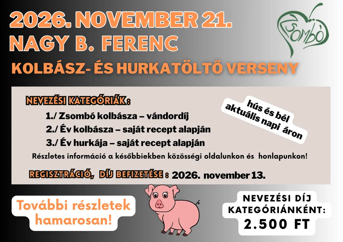 NagyB. Ferenc Kolbász- és hurkatöltő verseny · Zsombó, Zsombó