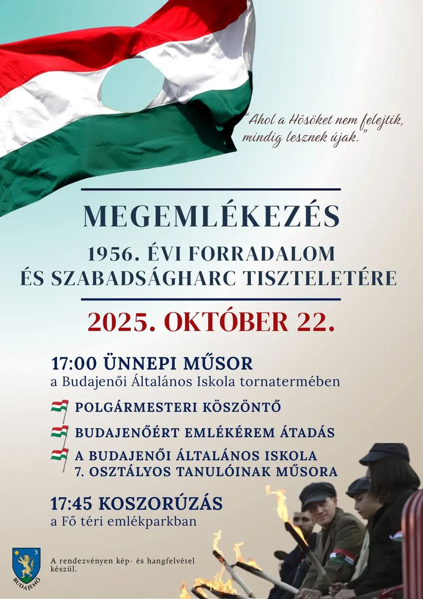 Megemlékezés az '56-os forradalomról — Budajenő, Budajenő