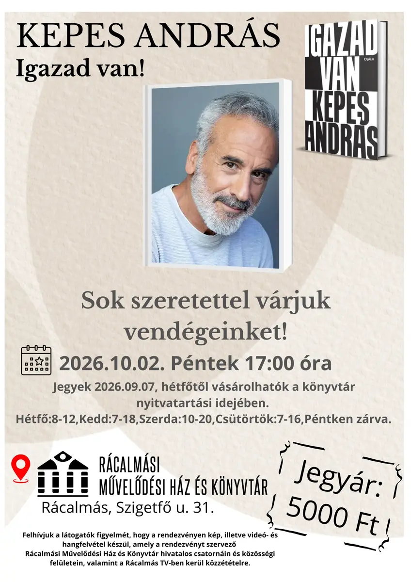 Kepes András — Rácalmás, Rácalmás