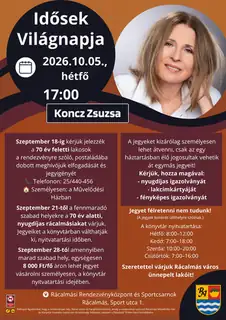 Idősek világnapja – Koncz Zsuzsa