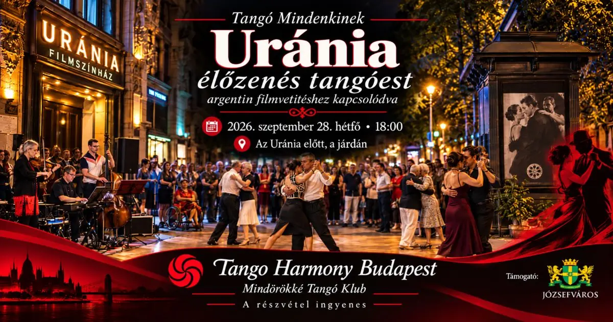 FLASHMOB-UTCATÁNC – TANGÓ MINDENKINEK – argentin film és tangó az Urániánál — Budapest
