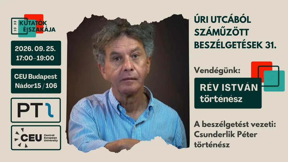 Úri utcából száműzött beszélgetések 31. – Rév István történész · politikatörténeti és szakszervezeti levéltár, Budapest