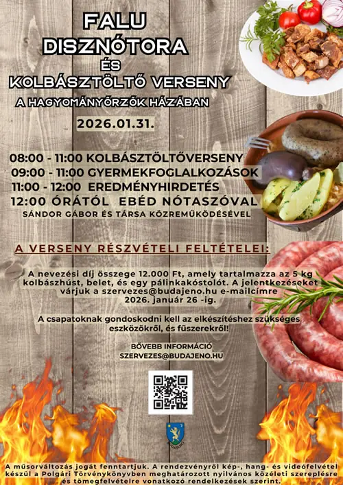 Falu Disznótora és Kolbásztöltő verseny — Budajenő, Budajenő