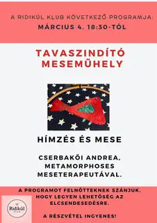Tavaszindító meseműhely márc. 4. 18:30