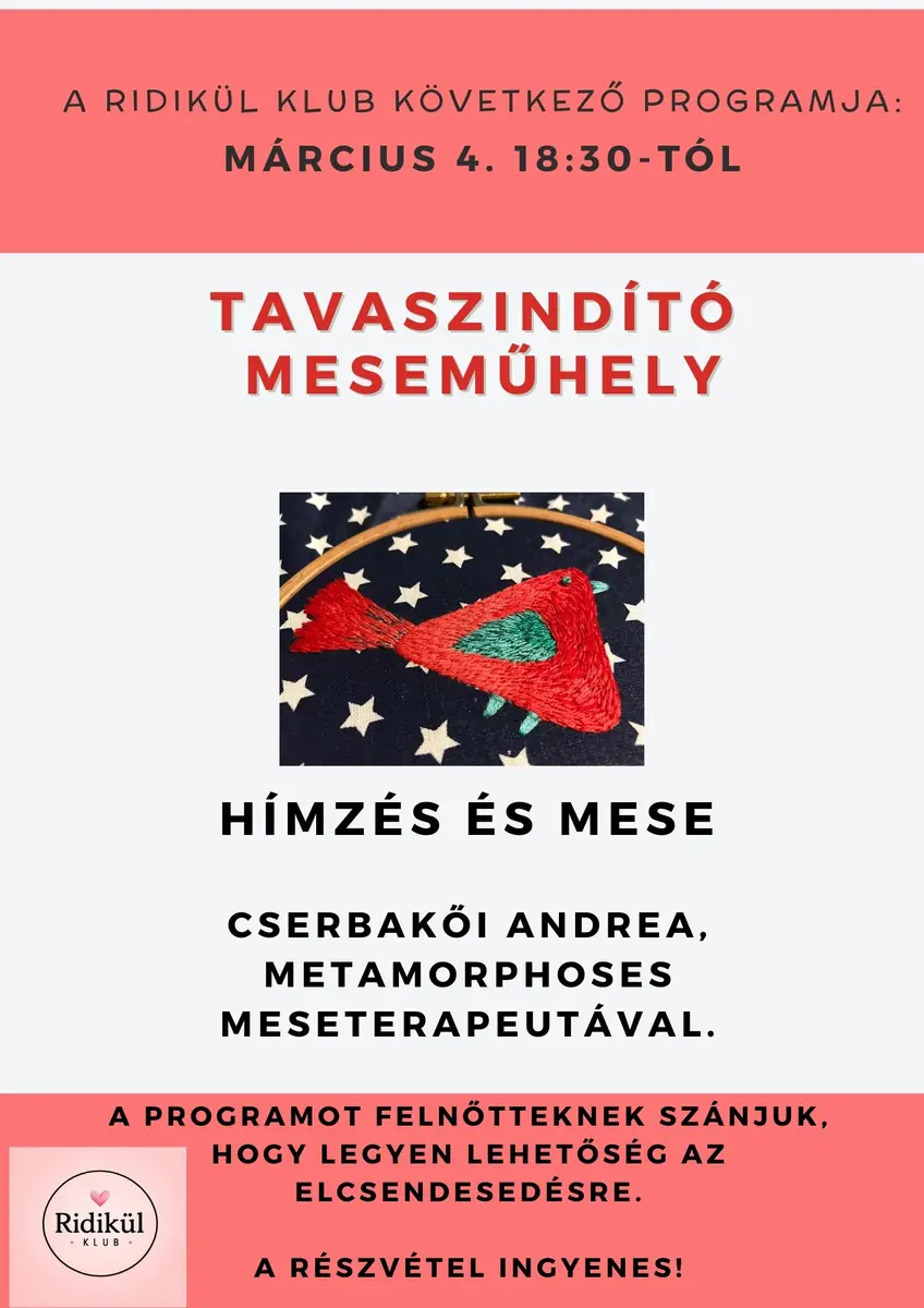 Tavaszindító meseműhely márc. 4. 18:30 · Zengővárkony, Zengővárkony
