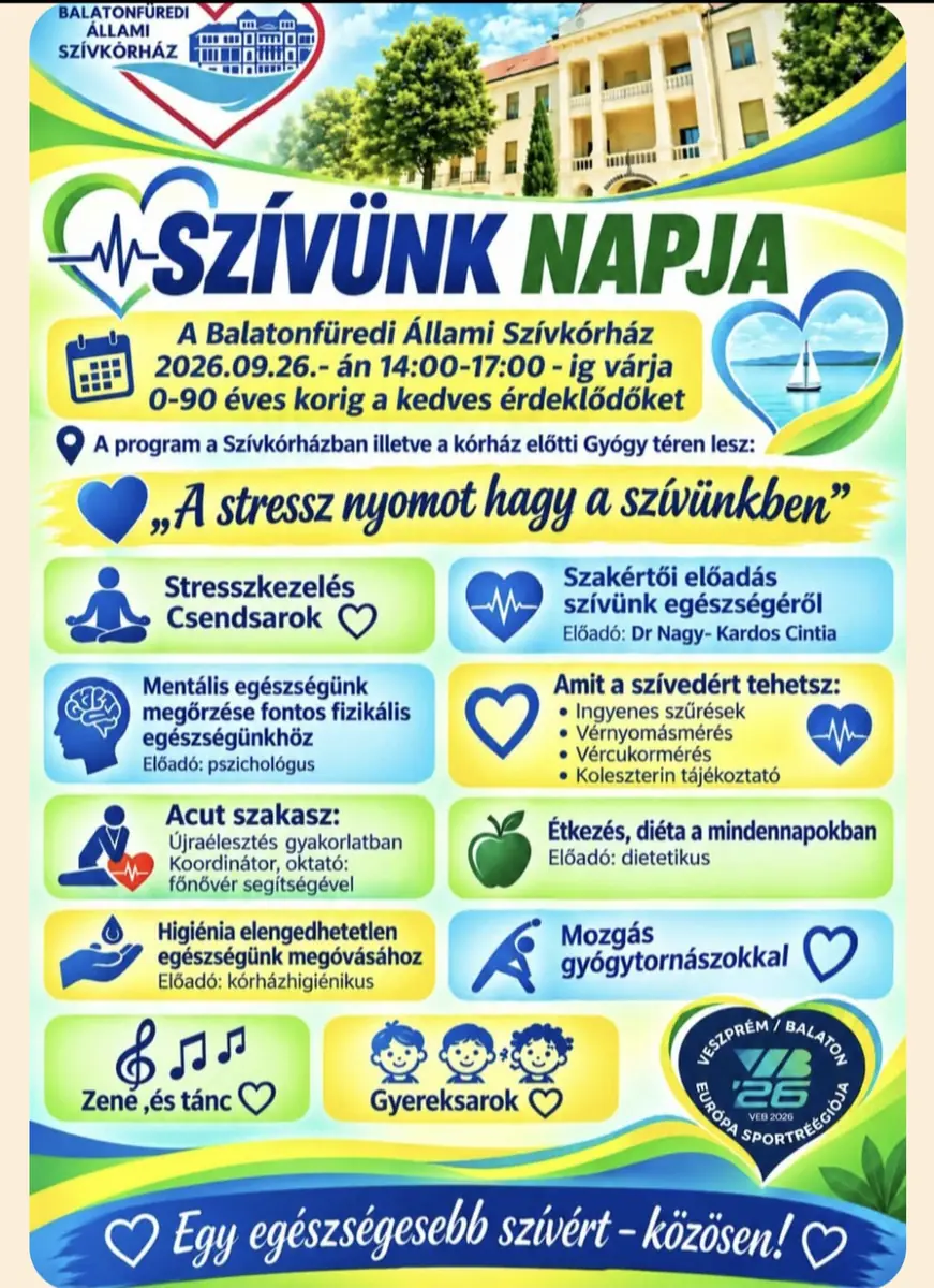 Szívünk napja — Szívkórház, Balatonfüred