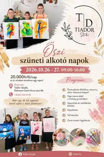Őszi szüneti alkotó napok – Okt 26., 09:00–16:00