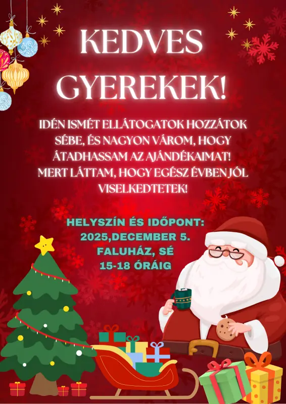 Mikulás a Faluházban — Sé, Sé
