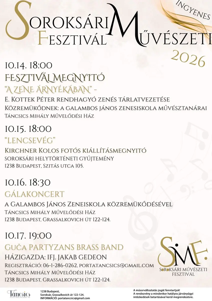 SMF összesítő · Táncsics Mihály Műv. Ház, Budapest
