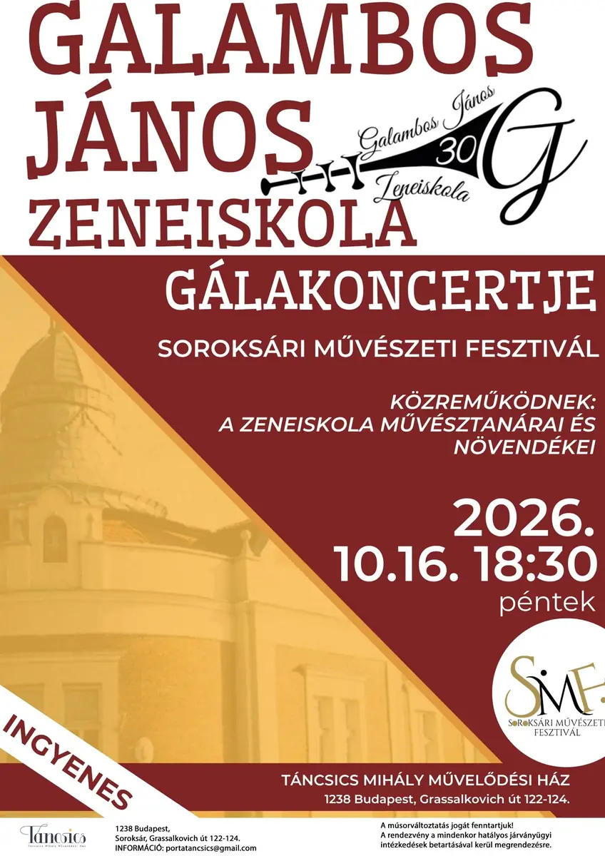 SMF Galambos · Táncsics Mihály Műv. Ház, Budapest