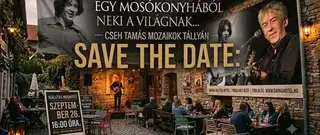 "Egy mosókonyhából neki a világnak" Cseh Tamás mozaikok Tállyán | Kiállításmegnyitó és programok