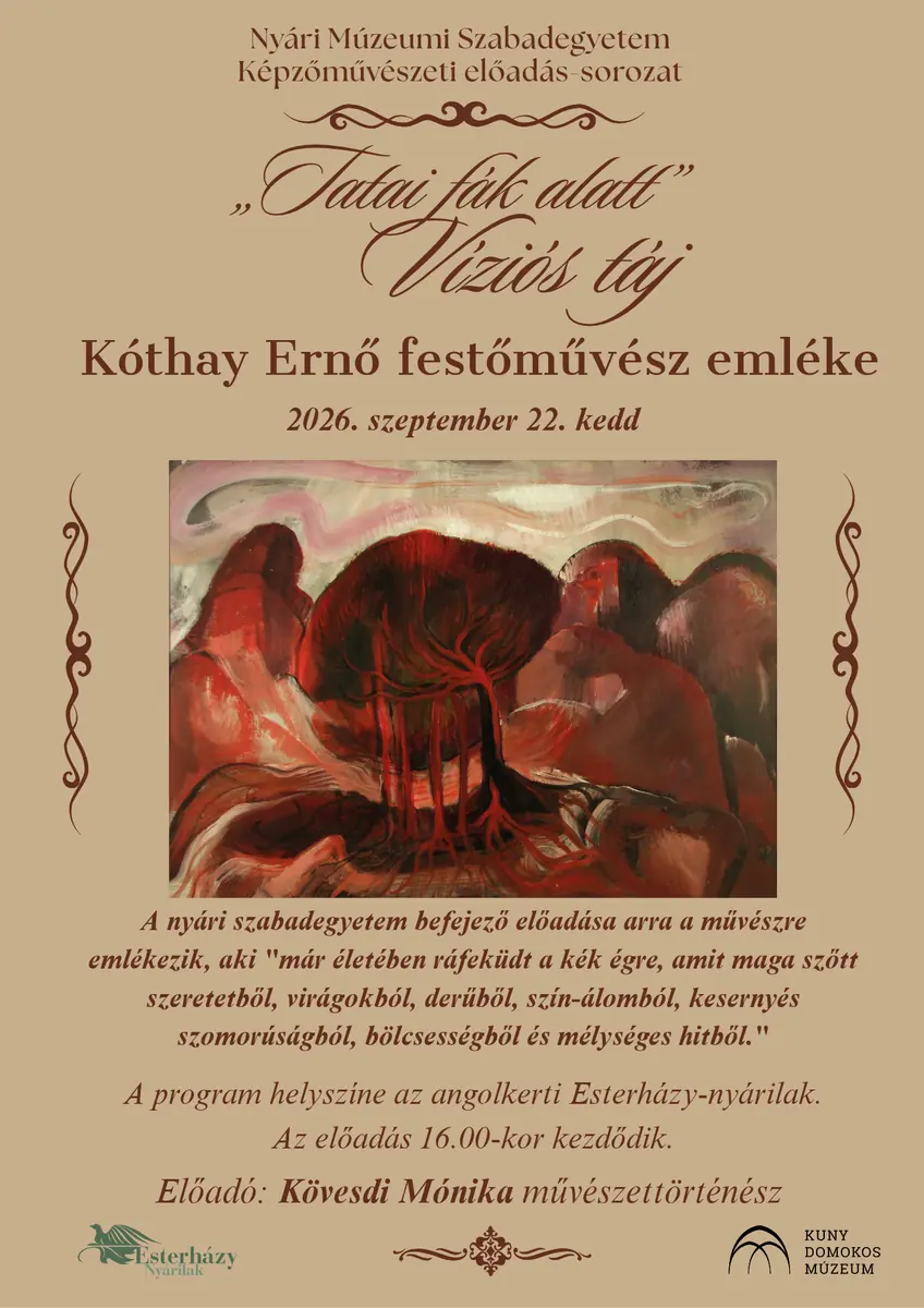 Kóthay Ernő festőművész emléke · Esterházy Nyárilak, Tata