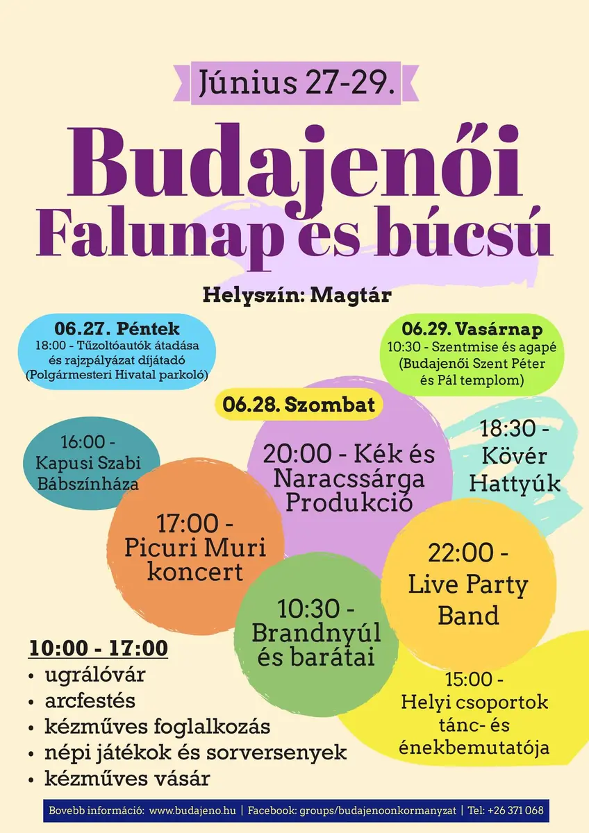 Budajenői Falunap és Búcsú — Budajenő, Budajenő