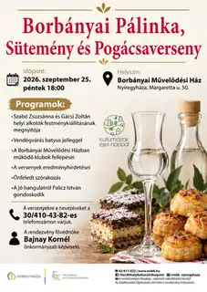Borbányai Pálinka Süteményverseny
