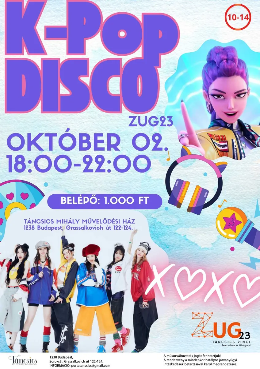 K-pop · Táncsics Mihály Műv. Ház, Budapest