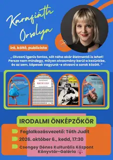 Irodalmi önképzőkör – 2026. október 6. 17:30