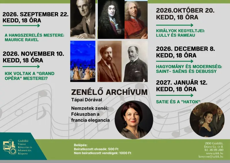 Zenélő Archívum Tápai Dórával — Gödöllői Városi Könyvtár És Információs Központ, Gödöllő