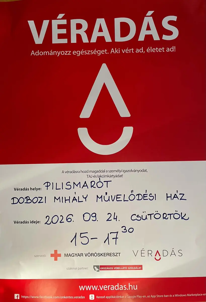 Véradás — Pilismarót, Pilismarót