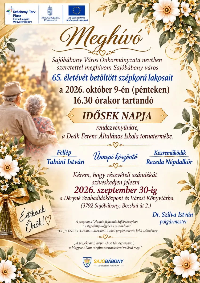 Idősek napja — Sajóbábony, Sajóbábony