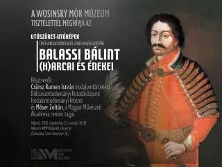Utószüret - Utóképek — Wosinsky Mór Múzeum, Szekszárd