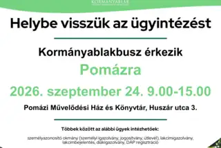 Kormányablakbusz Pomázon