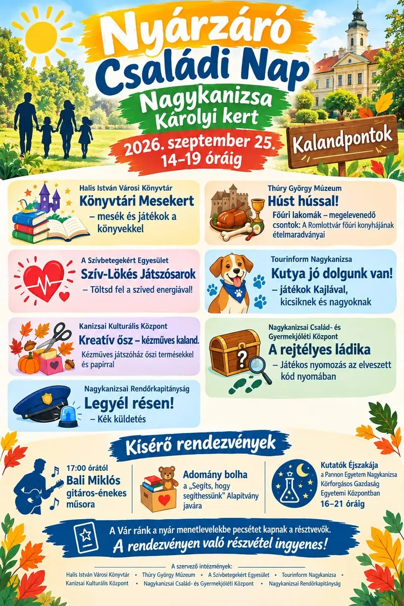 Nyárzáró családi nap (szeptember 25.) — Nagykanizsa, Nagykanizsa