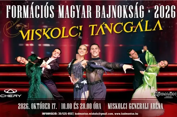 Formációs Magyar Bajnokság és 39. Miskolci Táncgála — Generali Aréna, Miskolc