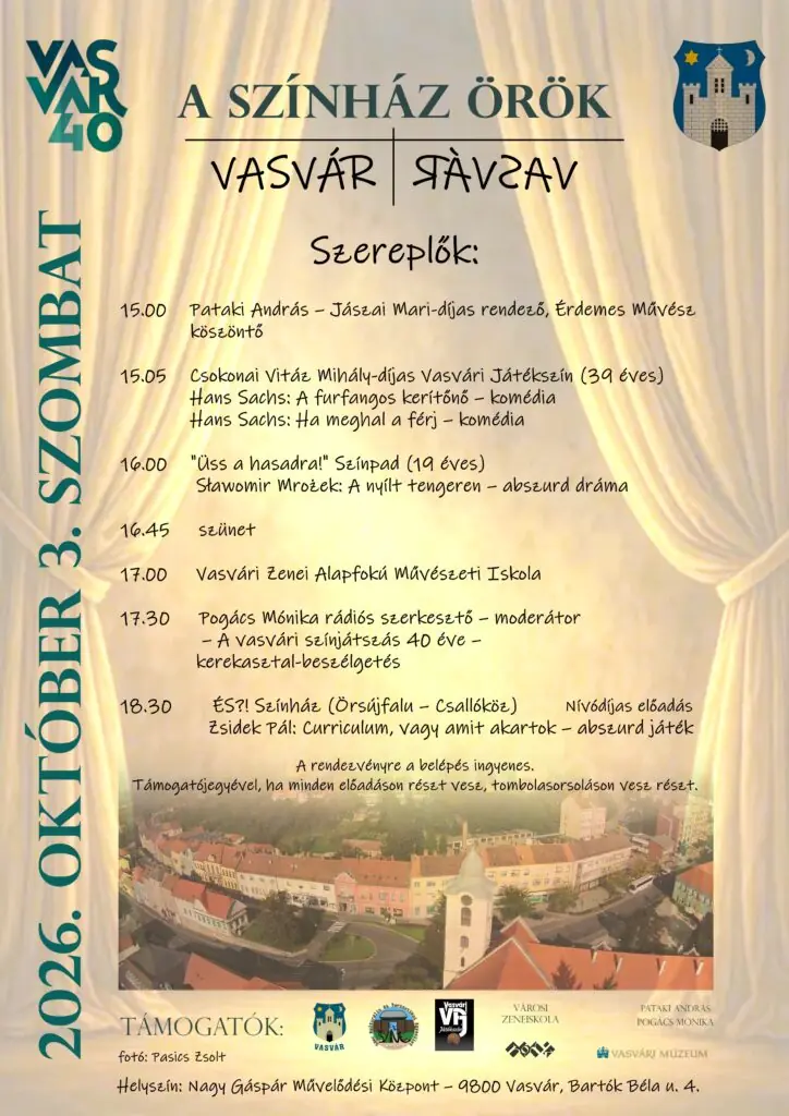 2026.10.03. A színház örök — vasvár, Vasvár