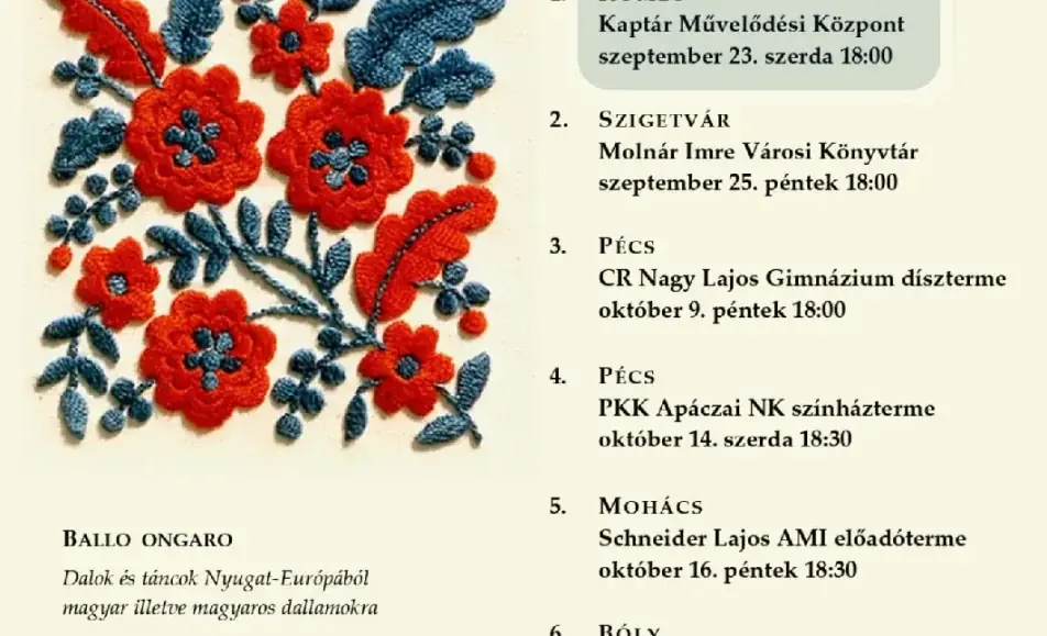 Hova készülsz, szivem — Komlói Kaptár Művelődési Központ, Komló