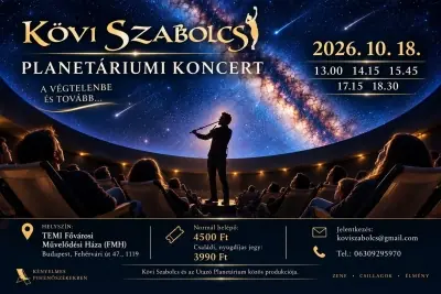 Kövi Szabolcs Budapesten, planetáriumi koncertek · TEMI Fővárosi Művelődési Háza, Budapest