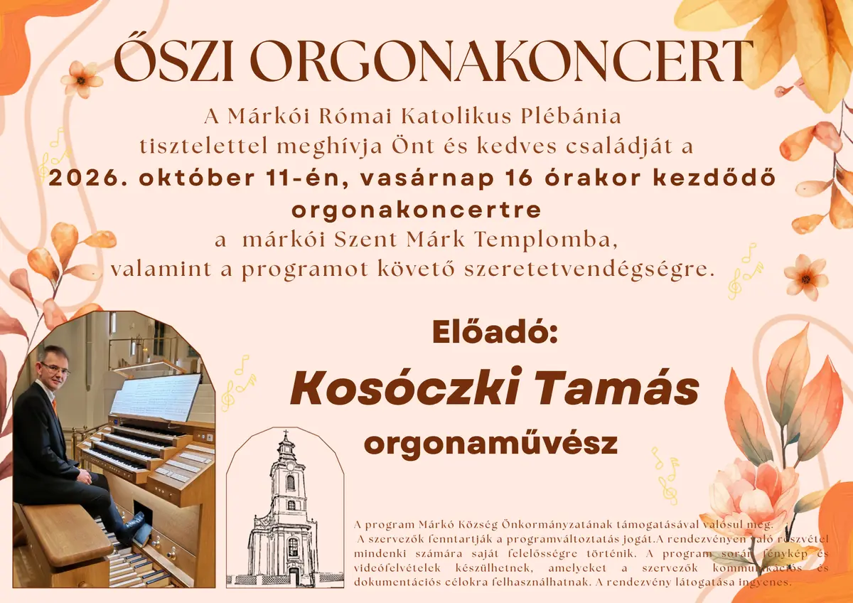 Őszi Orgonakoncert — Márkó, Márkó