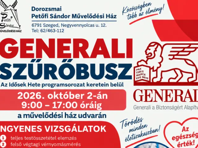 Generali Szűrőbusz a Művelődési Házban · Dorozsmai Petőfi Sándor Művelődési Ház, Szeged