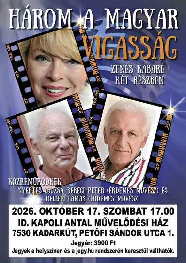 Zenés kabaré 2026.10.17 — Bárdudvarnok, Bárdudvarnok
