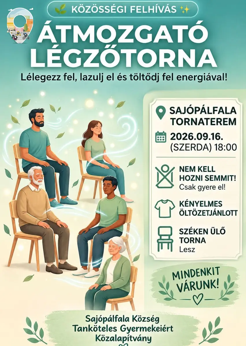 Mobilitás 1. nap – Átmozgató légzőtorna — Sajópálfala, Sajópálfala