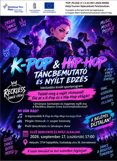 Mobilitás 2. nap – K-pop és hip-hop táncbemutató próba-órával