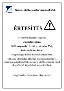 Ivóvíz-hálózat mosatás
