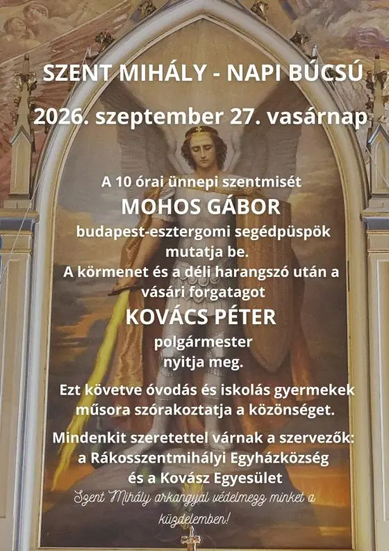 Szent Mihály-napi búcsú — Xvi. Ker. Önkormányzat – Polgármesteri Hivatal, Budapest